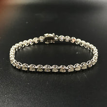 Load image into Gallery viewer, GRC Certified 4.00ctw Natural Diamond Bracelet 18K White Gold