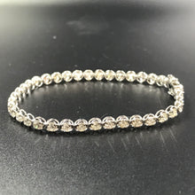 Load image into Gallery viewer, GRC Certified 4.00ctw Natural Diamond Bracelet 18K White Gold