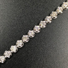 Load image into Gallery viewer, GRC Certified 4.00ctw Natural Diamond Bracelet 18K White Gold