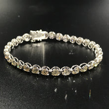 Load image into Gallery viewer, GRC Certified 6.00ctw Natural Diamond Bracelet 18K White Gold
