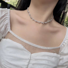 Load image into Gallery viewer, GRC Certified 9.155ctw Natural Diamond Flower Necklace