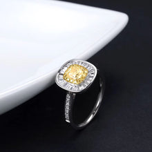 Load image into Gallery viewer, GRC Certified 1.242ctw Natural Yellow Diamond Ring