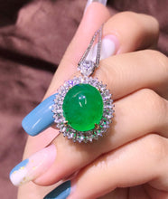 Load image into Gallery viewer, GRC Certified 9.54ct Natural Emereld Ring & Pendant in One Style