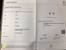 Load image into Gallery viewer, GRC Certified 0.90ct Sri Lanka Natural Unheated Sapphire & Diamond Ring