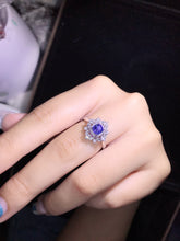 Load image into Gallery viewer, GRC Certified 0.90ct Sri Lanka Natural Unheated Sapphire & Diamond Ring