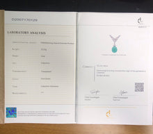 Load image into Gallery viewer, GRC Certified 3.92ctw Colombia Natural Emerald & Diamond Necklace