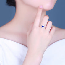 Load image into Gallery viewer, GRC Certified 1.25ctw Sri Lanka Natural Sapphire & Diamond Ring