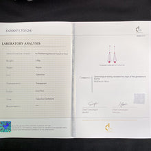 Load image into Gallery viewer, GRC Certified 3.53ctw Natural Burma Ruby & Diamond Earrings