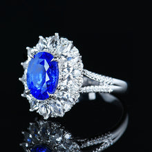Load image into Gallery viewer, GRC Certified 3.53ctw Natural Cornflower Blue Sapphire Ring & Pendant in One Style