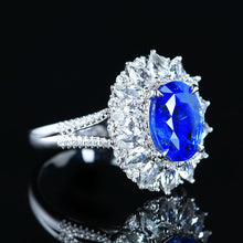 Load image into Gallery viewer, GRC Certified 3.53ctw Natural Cornflower Blue Sapphire Ring & Pendant in One Style