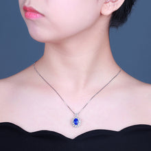 Load image into Gallery viewer, GRC Certified 3.53ctw Natural Cornflower Blue Sapphire Ring & Pendant in One Style