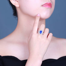 Load image into Gallery viewer, GRC Certified 3.53ctw Natural Cornflower Blue Sapphire Ring & Pendant in One Style