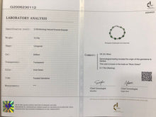 Load image into Gallery viewer, GRC Certified 8.42ctw Natural Emerald & Diamond Bracelet