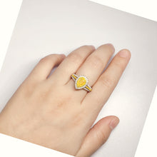Load image into Gallery viewer, GIA Certified 1.57ctw Natural Yellow Diamond Ring 18K White Gold