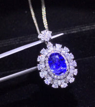 Load image into Gallery viewer, CGL Certified 3.97ctw Sri Lanka Natural Unheated Sapphire Ring & Pendant in One Sytle