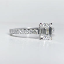 Load image into Gallery viewer, GIA Certified 1.010ct F SI1 Natural Diamond Ring 18K White Gold