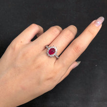 Load image into Gallery viewer, GRC Certified 1.98ctw Natural Ruby & Diamond Ring PT900