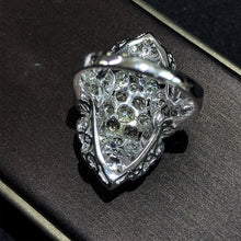 Load image into Gallery viewer, 3.500ctw Certified Natural Diamond Ring 18K White Gold