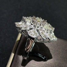 Load image into Gallery viewer, 3.500ctw Certified Natural Diamond Ring 18K White Gold