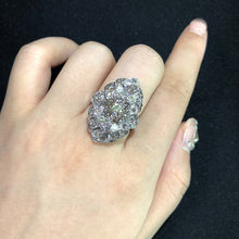 Load image into Gallery viewer, 3.500ctw Certified Natural Diamond Ring 18K White Gold