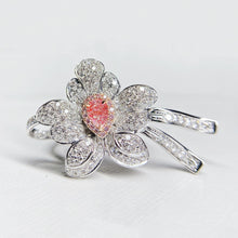 Load image into Gallery viewer, GIA Certified 1.34ctw Natural Pink Diamond Ring 18K White Gold