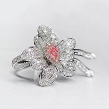 Load image into Gallery viewer, GIA Certified 1.34ctw Natural Pink Diamond Ring 18K White Gold