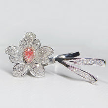 Load image into Gallery viewer, GIA Certified 1.34ctw Natural Pink Diamond Ring 18K White Gold