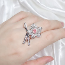 Load image into Gallery viewer, GIA Certified 1.34ctw Natural Pink Diamond Ring 18K White Gold