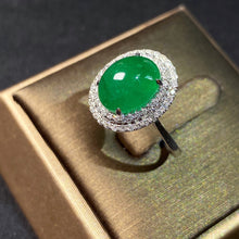 Load image into Gallery viewer, GRC Certified 3.598ctw Natural Emerald & Diamond Ring 18K White Gold