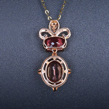 Load image into Gallery viewer, 1.630ctw Certified Natural Tourmaline & Diamond Pendant 18K Yellow Gold