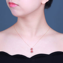 Load image into Gallery viewer, 1.630ctw Certified Natural Tourmaline & Diamond Pendant 18K Yellow Gold