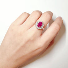 Load image into Gallery viewer, 2.33ctw Certified Ruby & Diamond Ring PT900