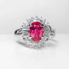 Load image into Gallery viewer, 1.57ctw Certified Ruby & Diamond Ring in PT850