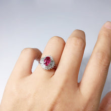 Load image into Gallery viewer, 1.57ctw Certified Ruby & Diamond Ring in PT850