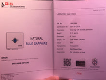 Load image into Gallery viewer, GIS Certified 1.240ctw Unheated Sapphire & Diamond Ring 18K White Gold