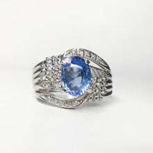 Load image into Gallery viewer, 2.56ctw Certified Sapphire & Diamond Ring in PT900