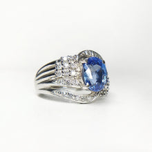 Load image into Gallery viewer, 2.56ctw Certified Sapphire & Diamond Ring in PT900