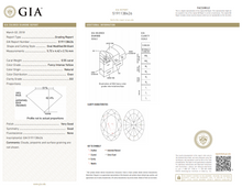 Load image into Gallery viewer, GIA Certified 1.228ctw Yellow Diamond Ring 18K White Gold