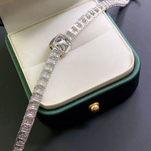 Load image into Gallery viewer, GRC Certified 6.95ctw Natural Muzo Green Emerald & Diamond Bangle