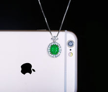 Load image into Gallery viewer, GRC Certified 2.30ct Natural Emerald Pendant