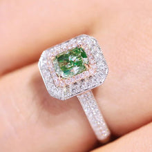 Load image into Gallery viewer, GIA Certified 1.14ct Cushion Natural Yellow Diamond Ring in 18K Gold