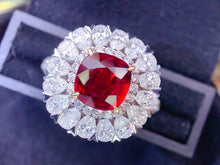 Load image into Gallery viewer, GRS Certified 4.706ctw Mozambique Natural Unheated Ruby Ring & Pendant in One Style