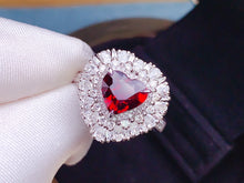 Load image into Gallery viewer, GRS Certified 3.43ctw Natural Vivid Red Unheated Ruby Ring & Pendant in One Style