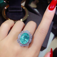 Load image into Gallery viewer, GUILD Certified 9.96ct Natural Paraiba Tourmaline Ring & Pendant in One Style