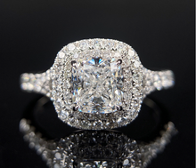 Load image into Gallery viewer, 1.51ctw E VVS1 Cushion Diamond Ring