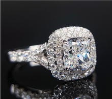 Load image into Gallery viewer, 1.51ctw E VVS1 Cushion Diamond Ring