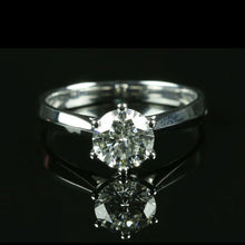 Load image into Gallery viewer, 1.00ct H SI2 Round Diamond Ring
