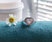 Load image into Gallery viewer, 1.49ctw D VVS2 Heart Diamond Ring