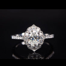 Load image into Gallery viewer, 0.65ctw H VS1 Oval Diamond Ring
