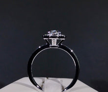 Load image into Gallery viewer, 0.91ctw E IF Cushion Diamond Ring